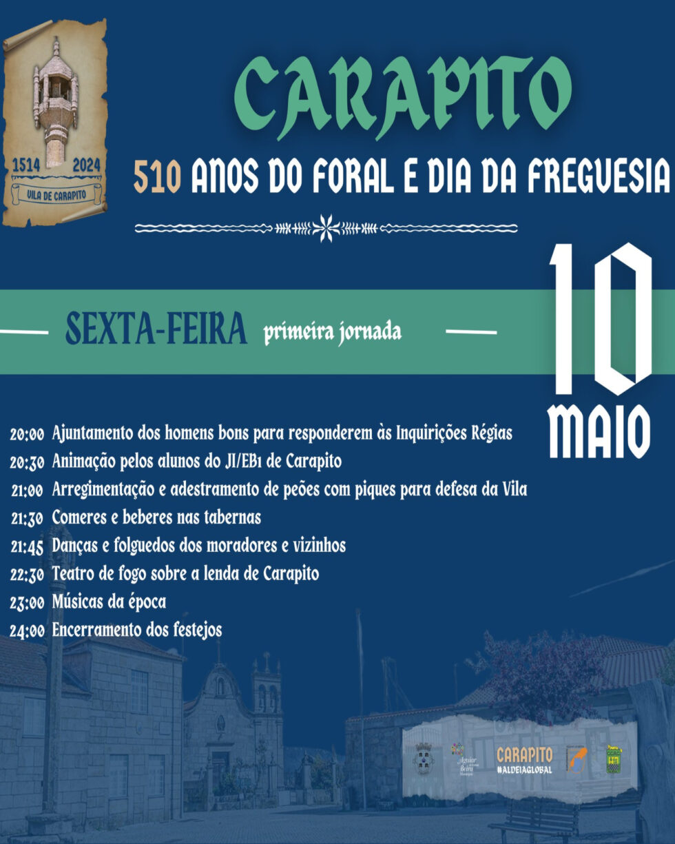 510 anos do foral de carapito aguiar da beira
