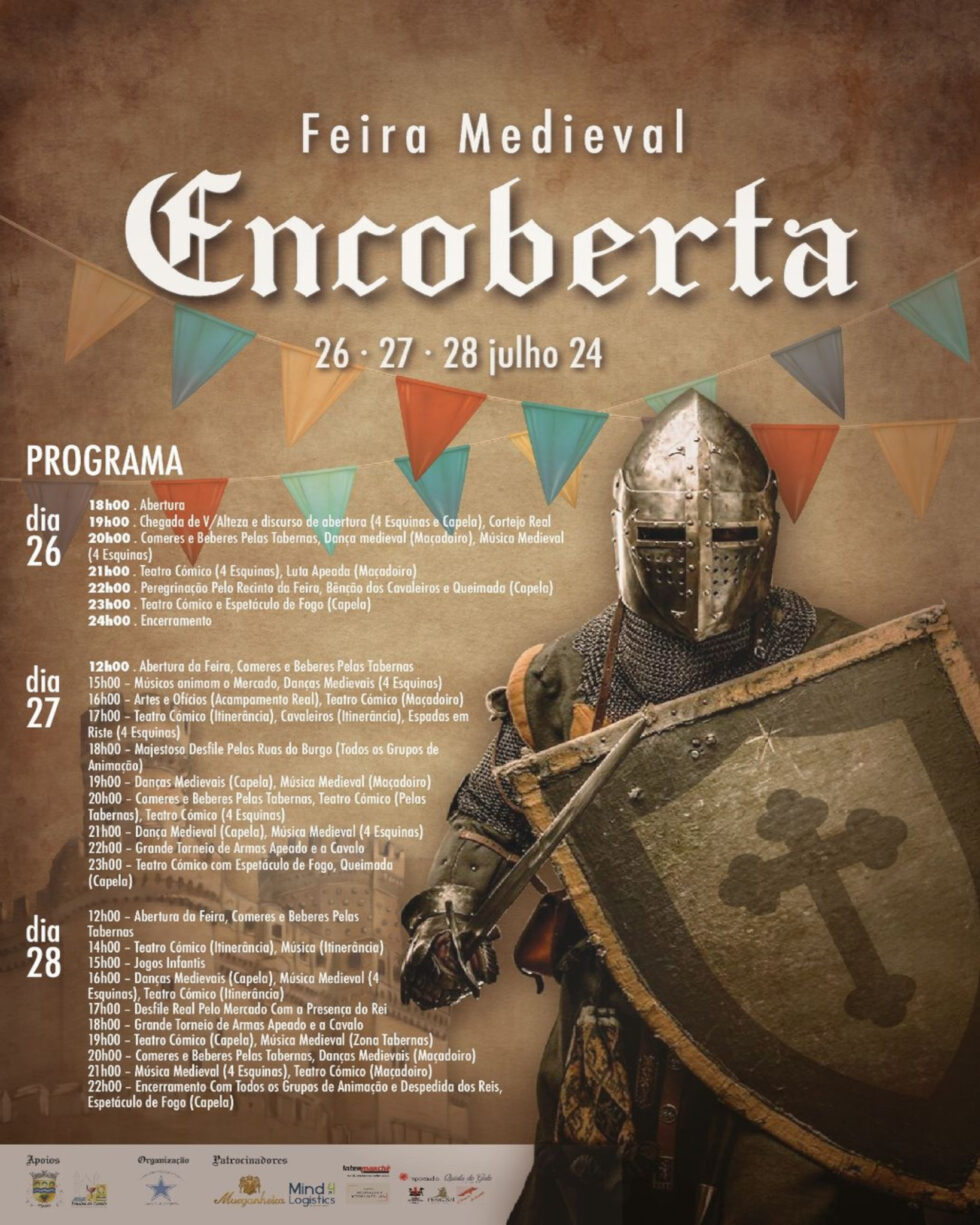 feira medieval da encoberta 26 julho 2024
