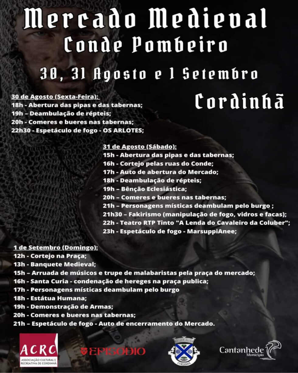 mercado medieval conde pombeiro cordihã 30 de agosto 2024