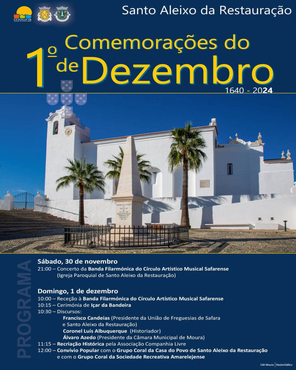 Comemorações do 1 de dezembro santo aleixo da restauração