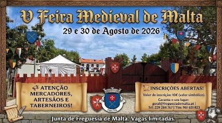 Festa Medieval de Malta, Vila do Conde 29 de Agosto de 2026 Malta